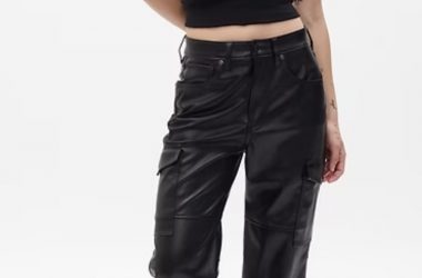Gap High Rise Leather Cargo Pants Just $19.99 (Reg. $90)!